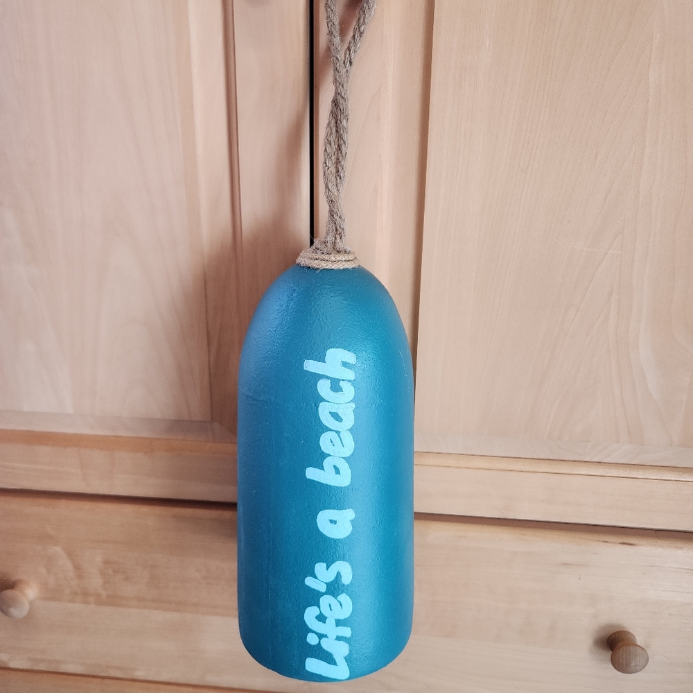 "Life's a beach" nautical, decorative buoy handmade